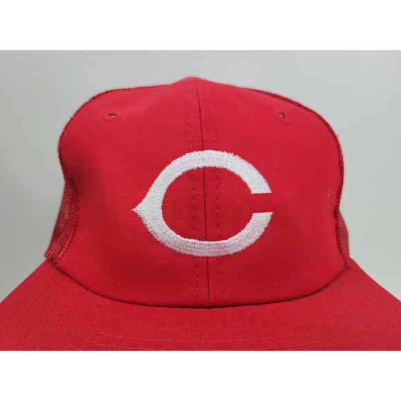 Vintage Cincinnati Reds Mesh Snapback Hat Cap Drew Pearson‎ OSFA - Picture 3 of 10